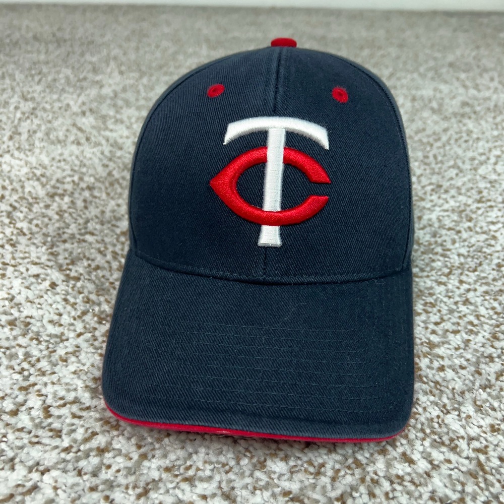 Minnesota Twins Hat Mens One Size Blue Baseball MLB Sports Logo Embroidered Cap